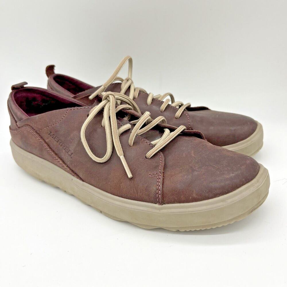 Merrell Women's Huckleberry Low Top Shoes Brown J01536 Leather Lace Up 8.5